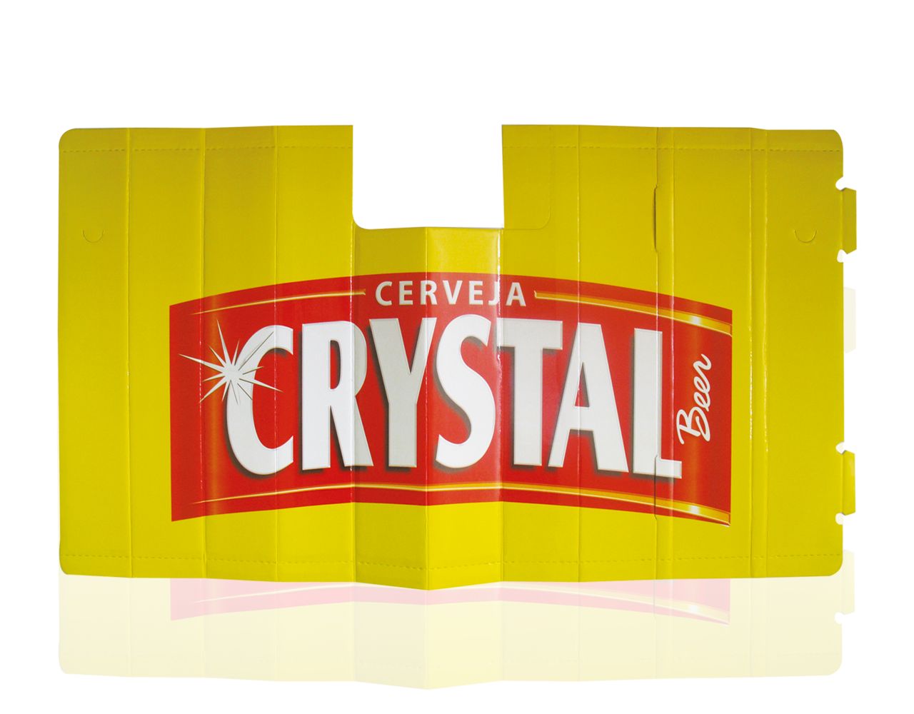 Display de Papelão Tapa Sol Cerveja Crystal